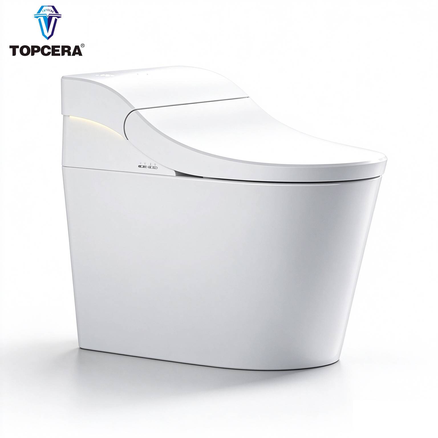 High water tank ceramic automatic flush one-piece smart toilet