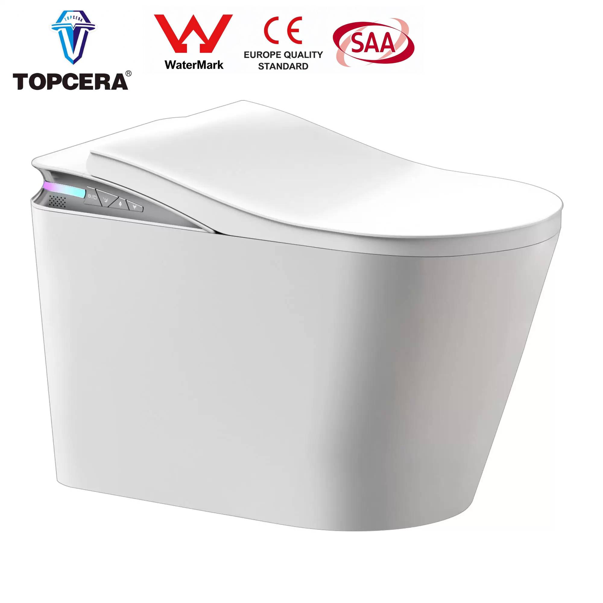 CE & Watermark certificate automatic flush smart toilet 