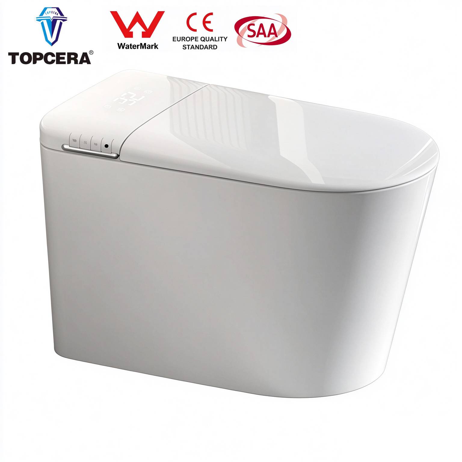 Watermark & CE intelligent automatic flush smart toilet